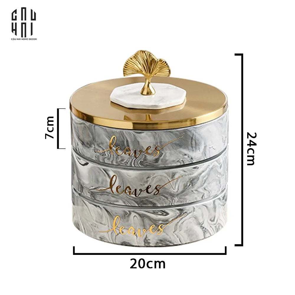 KHAY BÁNH MỨT 3 TẦNG MILLEN SS25-CẬU HAI HOME DECOR