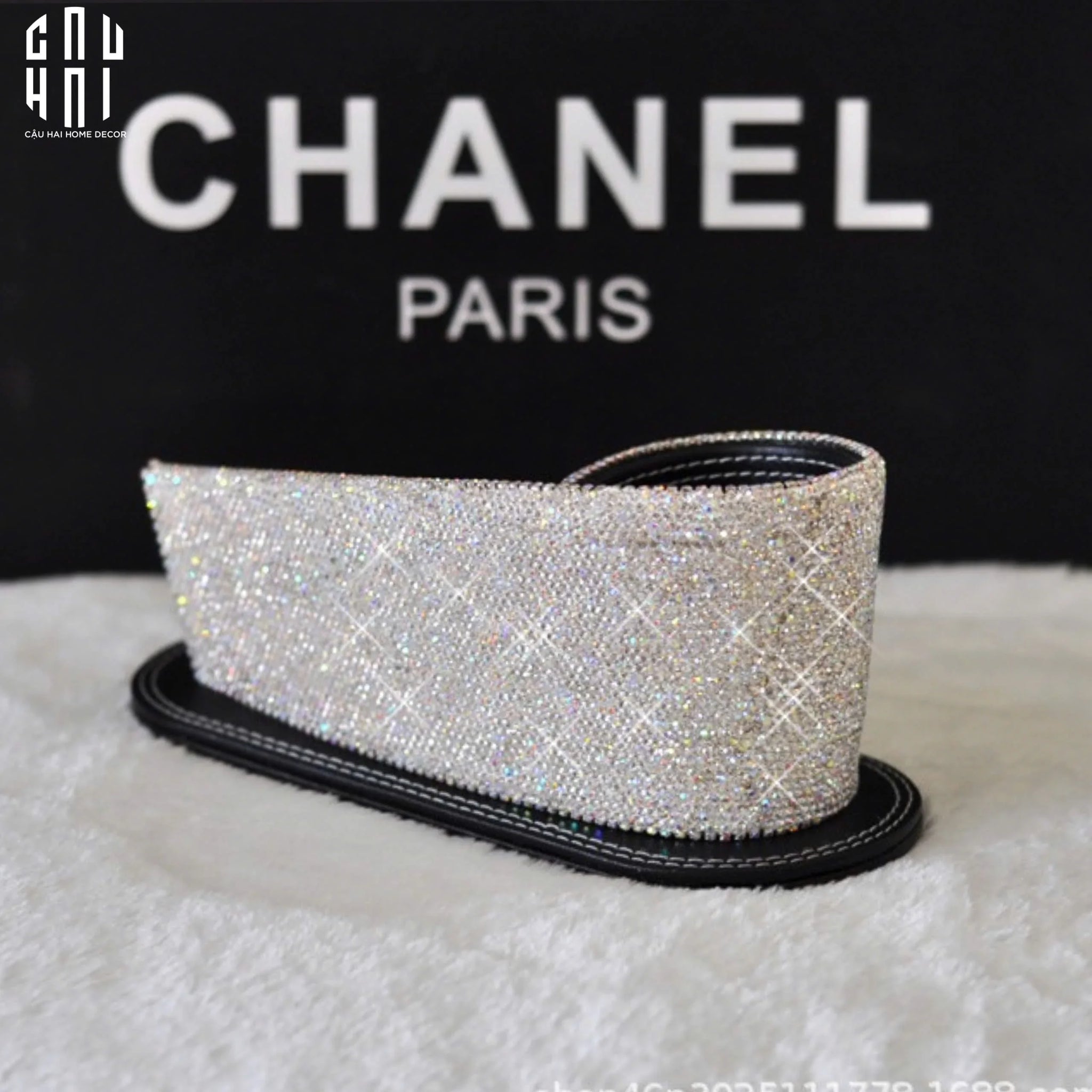 KHAY BÚT DIAMOND BLING BLING CURVES-CẬU HAI HOME DECOR