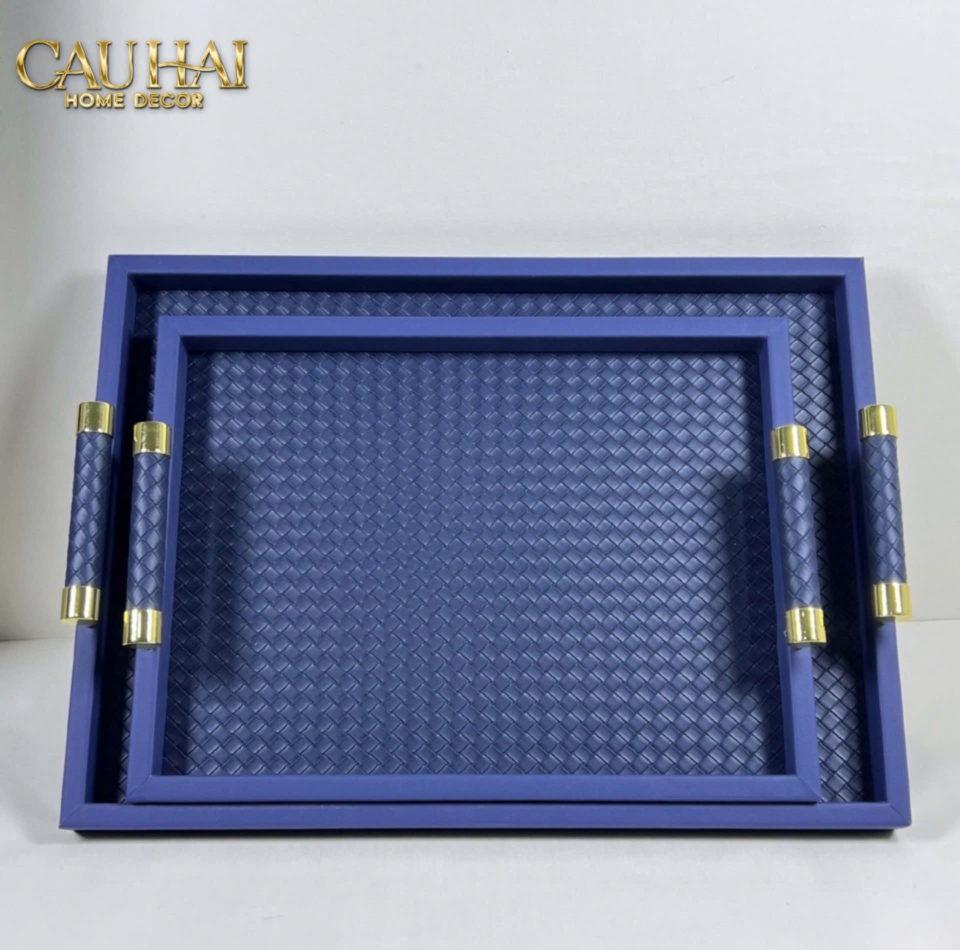 KHAY DA ĐAN WOVEN ROYAL BLUE 35x48-CẬU HAI HOME DECOR