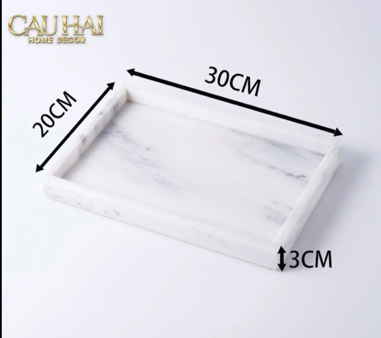 Khay Đá Marble Urban Metropolis Original 20x30cm-CẬU HAI HOME DECOR