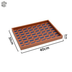 Khay Da Trang Trí Auburn Ruban Cross Tray 30x40-CẬU HAI HOME DECOR