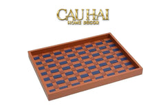 Khay Da Trang Trí Auburn Ruban Cross Tray 30x40-CẬU HAI HOME DECOR