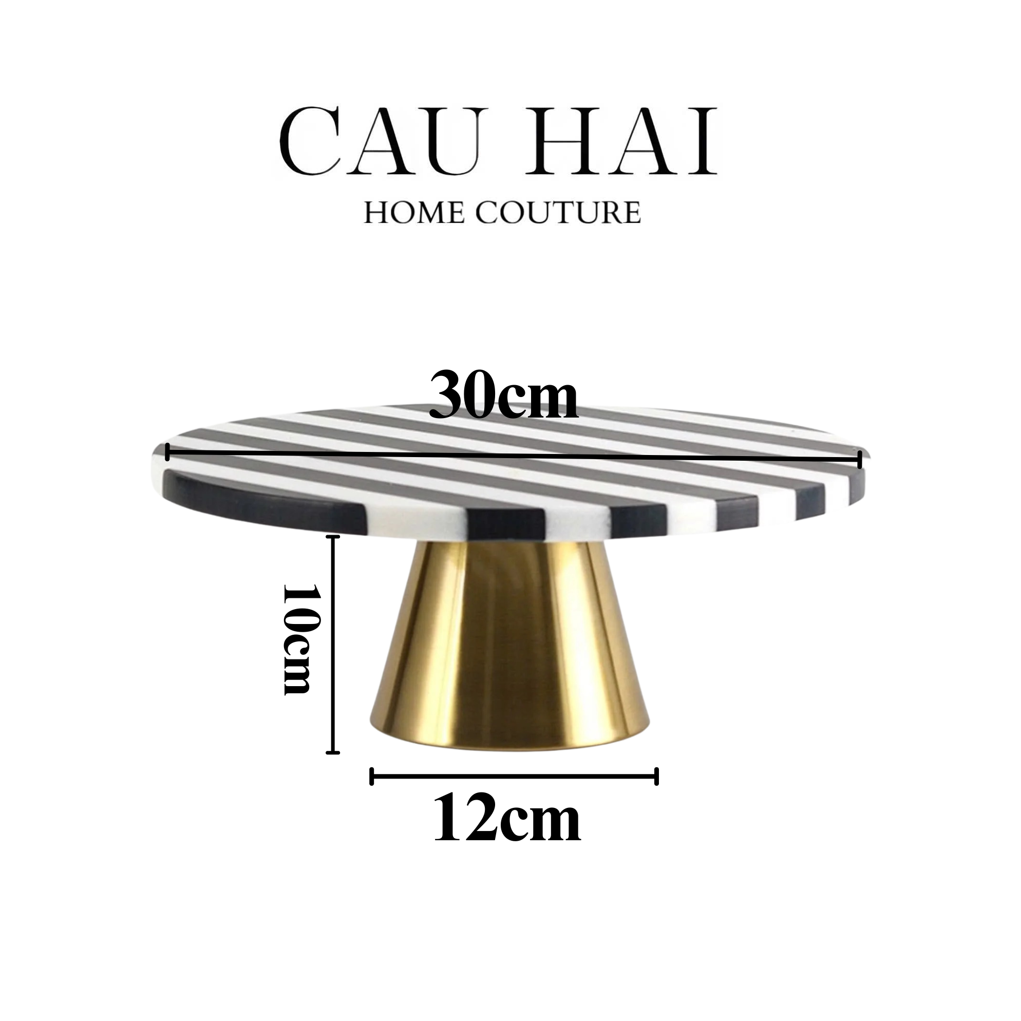 KHAY ĐÁ TRÒN REFLECTION PEDESTAL TRAY D30-CẬU HAI HOME DECOR
