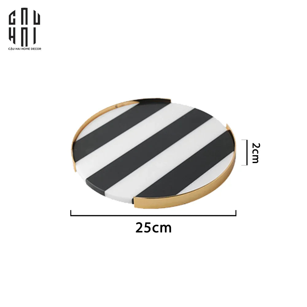 Khay Đá Tròn Reflection Ss25-CẬU HAI HOME DECOR