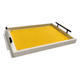 Khay Gỗ Chữ Nhật Chanh Vàng Elegance Luxe Leather Citrus Jaune - Cậu Hai Home Decor