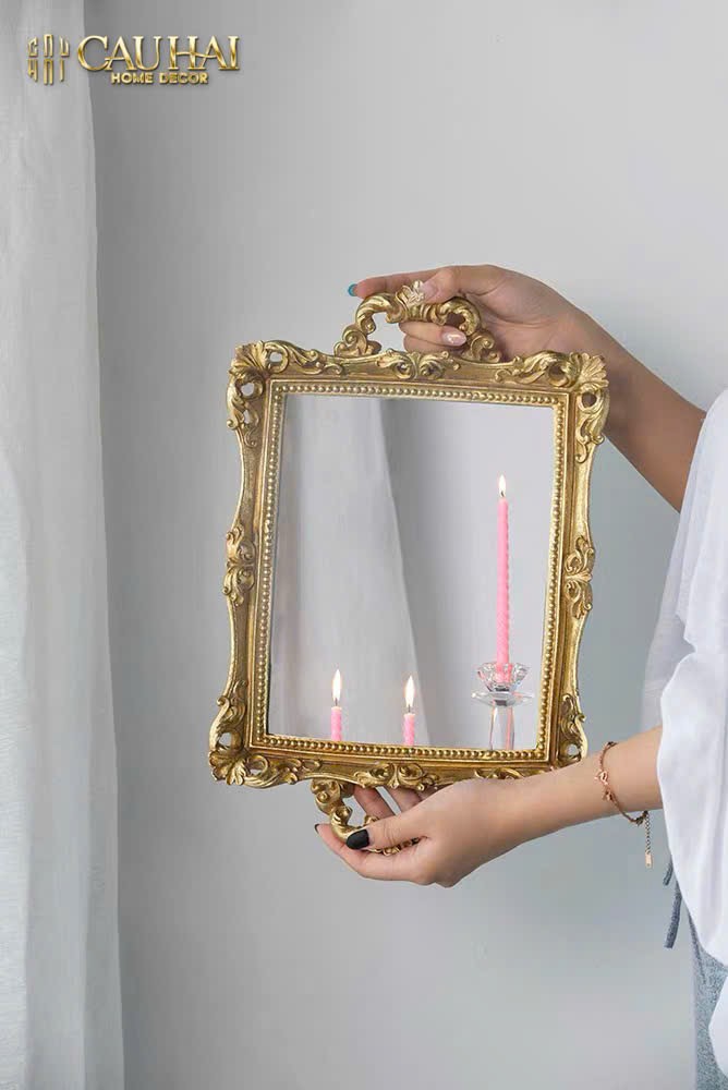 KHAY GƯƠNG BAROQUE FRAME SIZE 38-CẬU HAI HOME DECOR