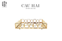 Khay Gương Chữ Nhật Buckingham Size L Ss25-CẬU HAI HOME DECOR