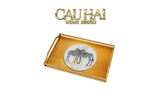 Khay Gương Chữ Nhật Ngựa Vằn Couple de Zèbres 23x43-KHAY TRANG TRÍ-CẬU HAI HOME DECOR