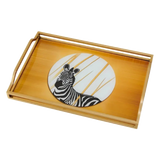 Khay Gương Chữ Nhật Ngựa Vằn Zèbre Solitaire 23x43 - Cậu Hai Home Decor