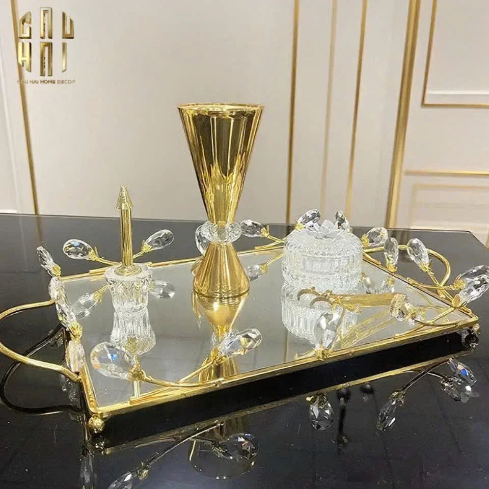 KHAY GƯƠNG FLEUR DE GLACE 35x45-CẬU HAI HOME DECOR