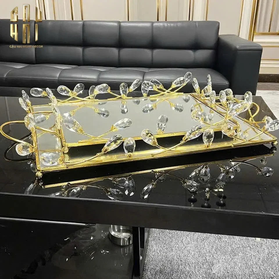 KHAY GƯƠNG FLEUR DE GLACE 35x45-CẬU HAI HOME DECOR