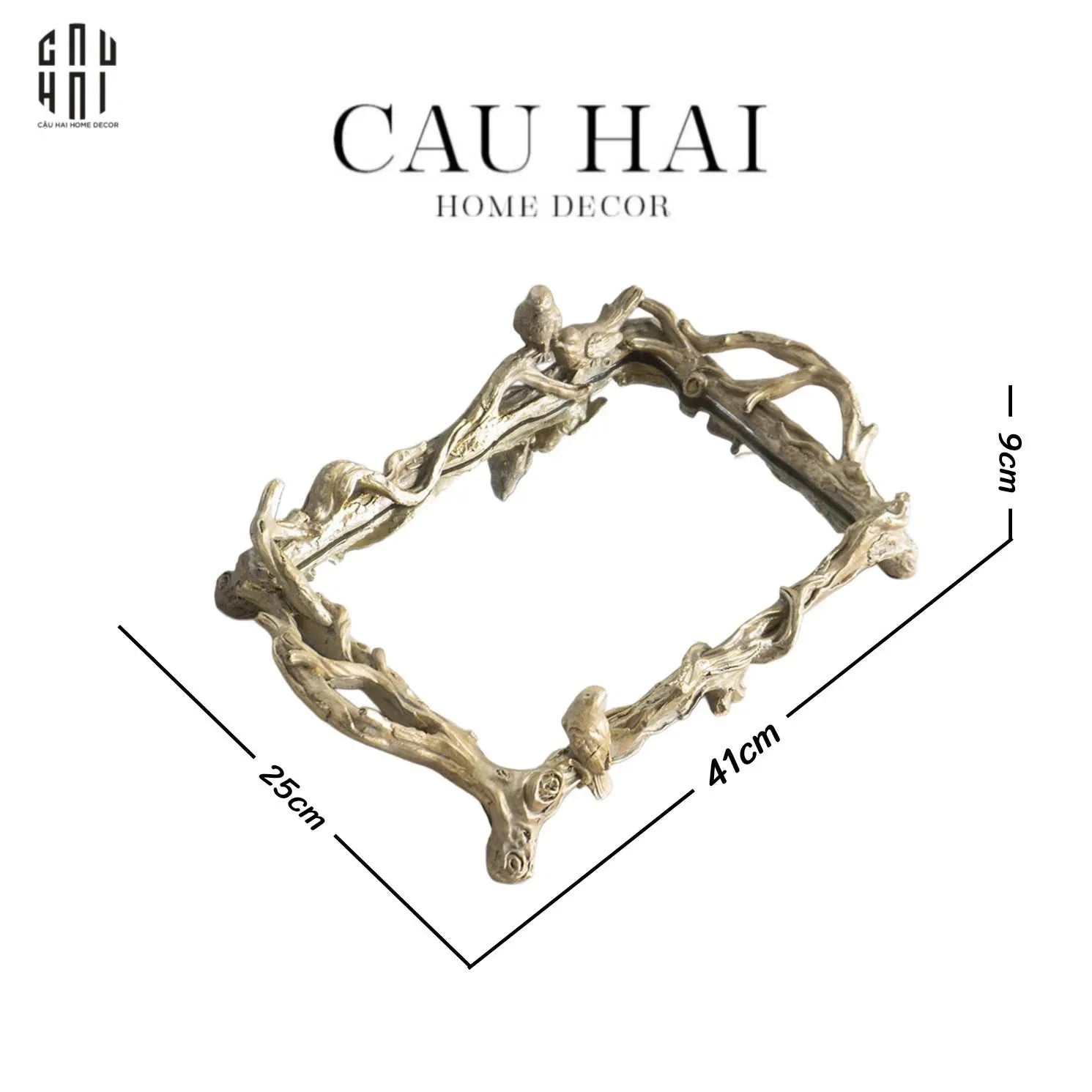 KHAY GƯƠNG TIMELESS SIZE 43-CẬU HAI HOME DECOR