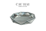Khay Gương Tròn Facetté Platinum Glacier - CẬU HAI HOME DECOR