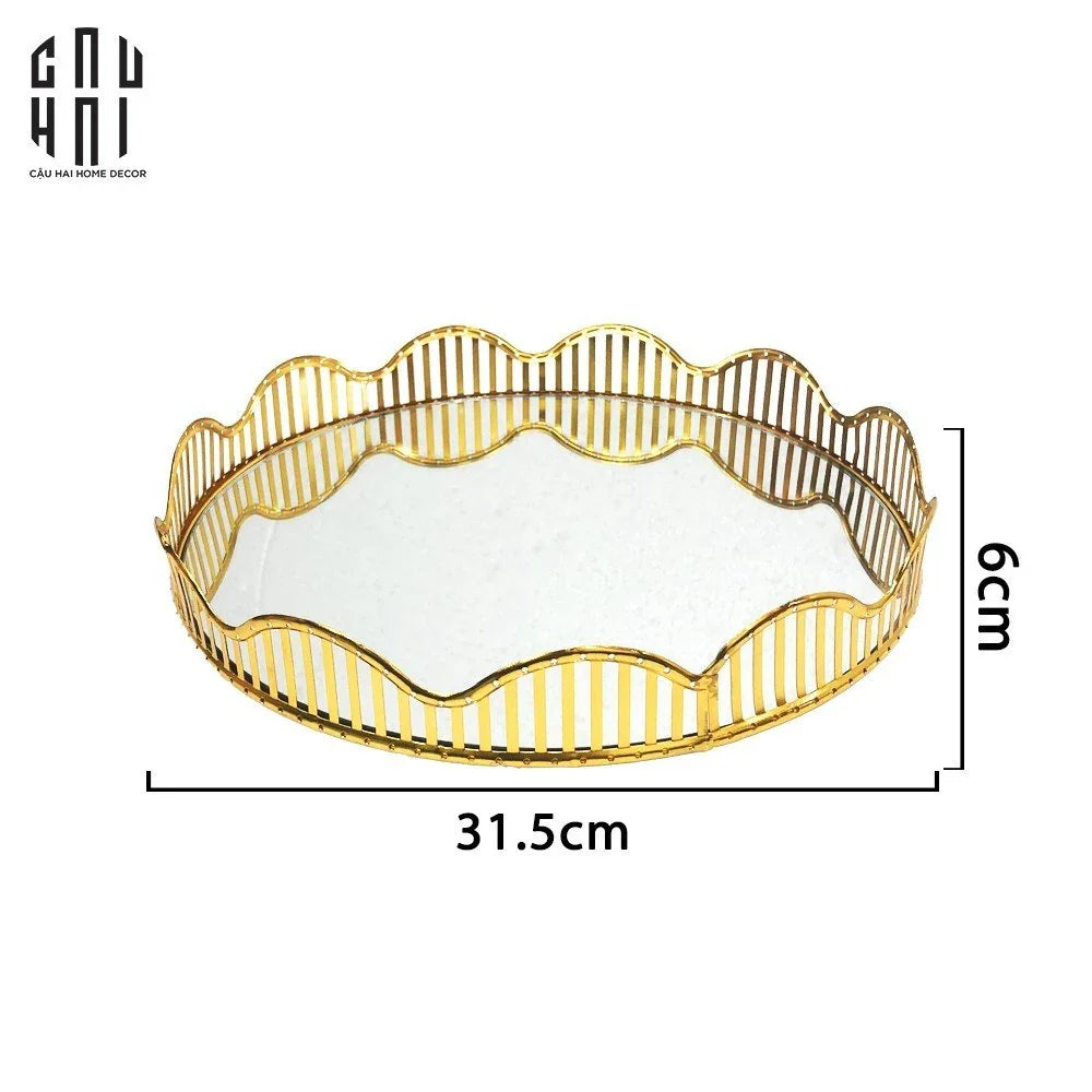 KHAY GƯƠNG TRÒN ROUND CURVES. SS25-CẬU HAI HOME DECOR