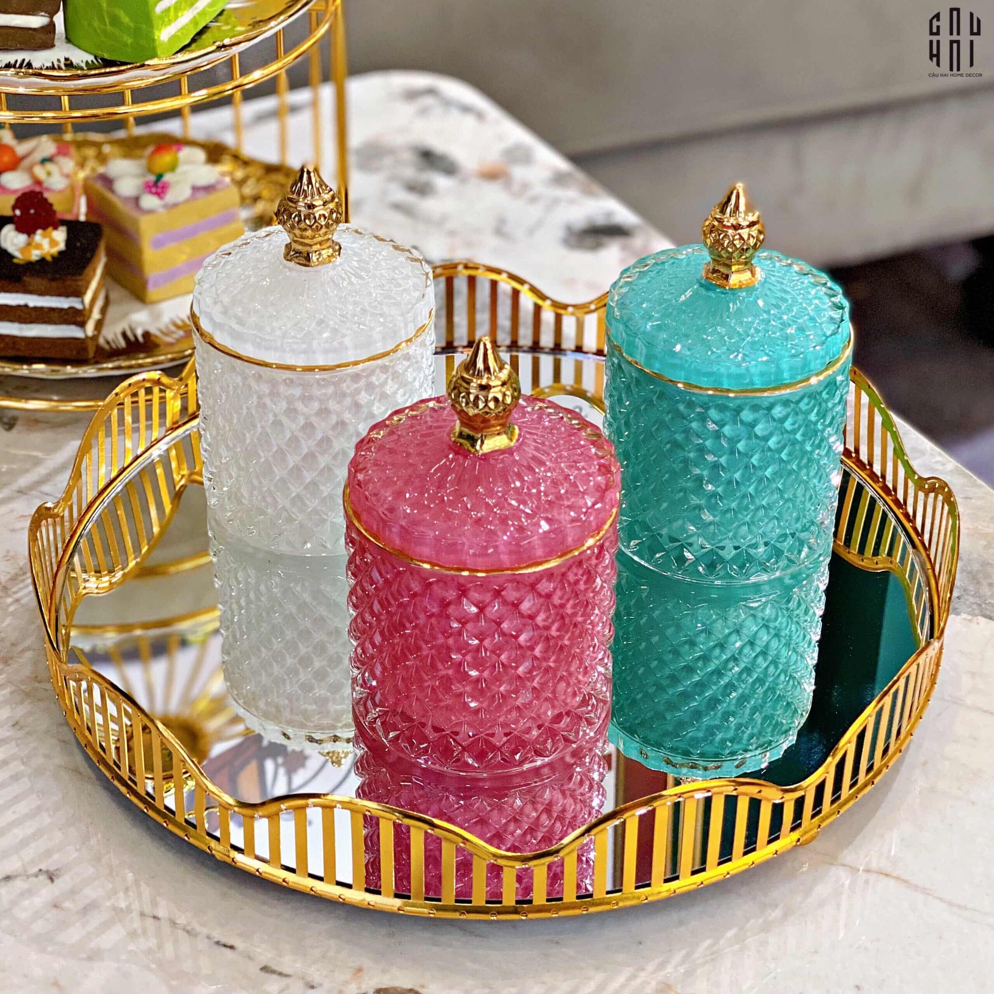 KHAY GƯƠNG TRÒN ROUND CURVES. SS25-CẬU HAI HOME DECOR