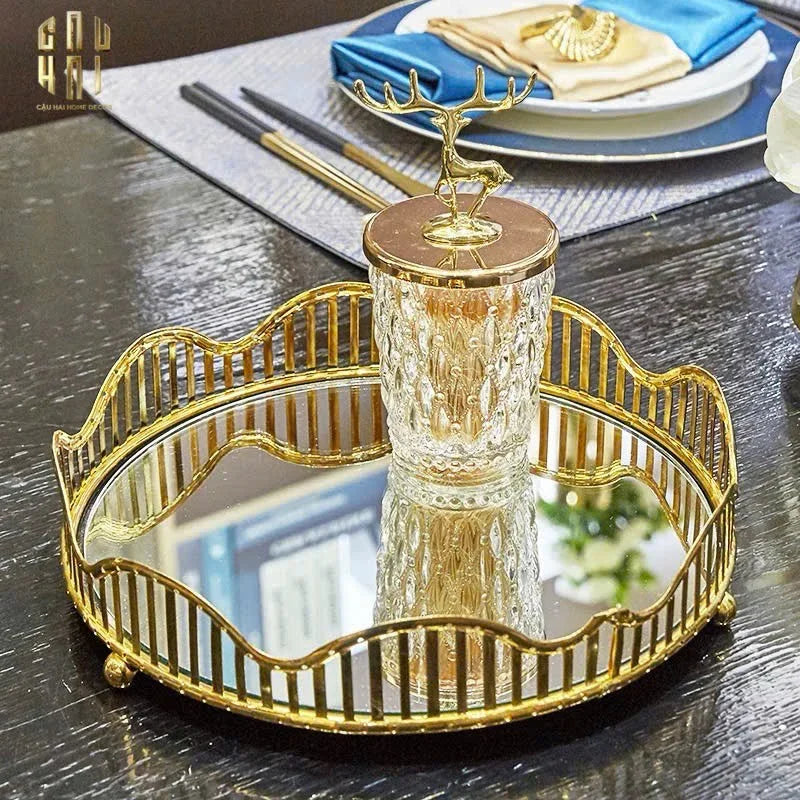 KHAY GƯƠNG TRÒN ROUND CURVES. SS25-CẬU HAI HOME DECOR