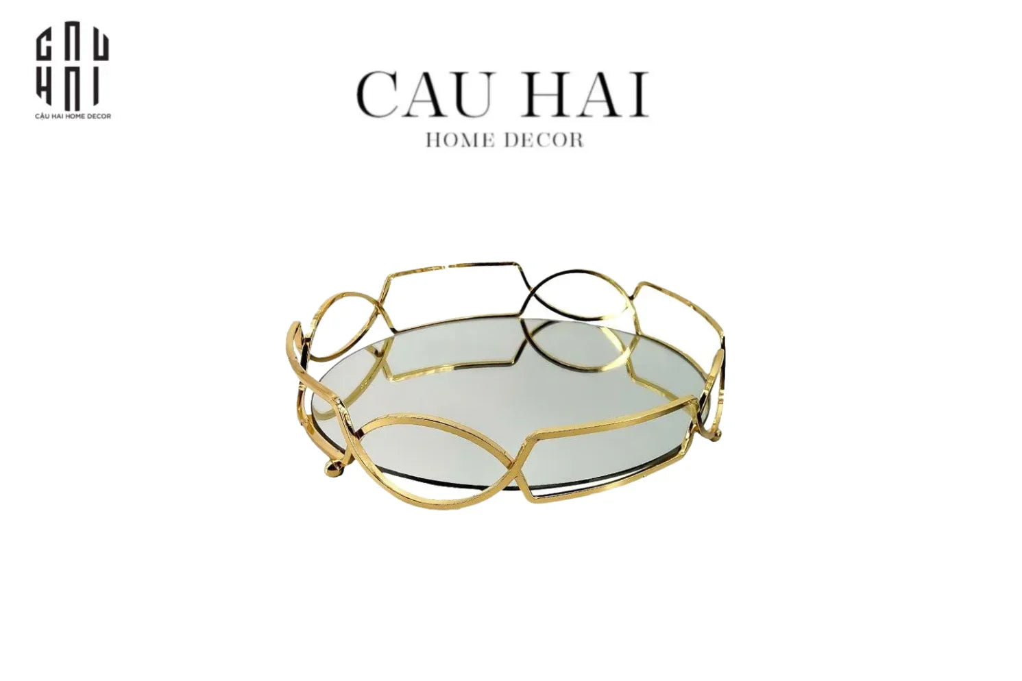 Khay Gương Tròn Round Taylor Ss25-KHAY TRANG TRÍ-CẬU HAI HOME DECOR