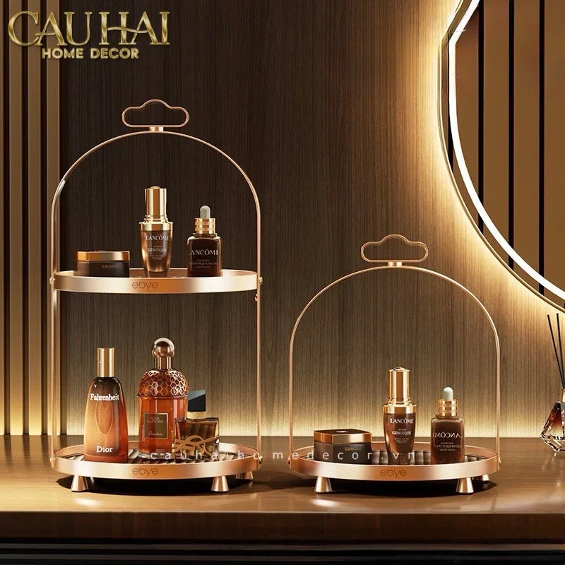 Khay Kệ Phòng Tắm Kệ Bàn Trang Điểm 2 Tầng Chống Nước Clair Waterproof Tiered Organizers-CẬU HAI HOME DECOR