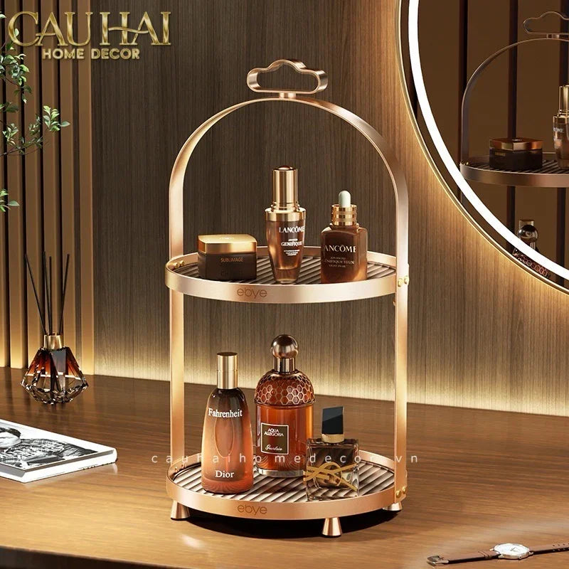 Khay Kệ Phòng Tắm Kệ Bàn Trang Điểm 2 Tầng Chống Nước Clair Waterproof Tiered Organizers-CẬU HAI HOME DECOR