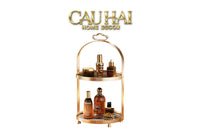 Khay Kệ Phòng Tắm Kệ Bàn Trang Điểm 2 Tầng Chống Nước Clair Waterproof Tiered Organizers-CẬU HAI HOME DECOR