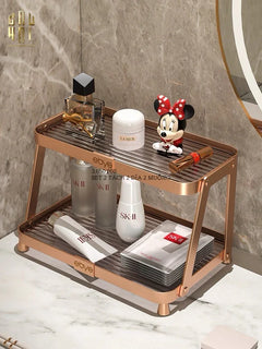 Khay Kệ Phòng Tắm Kệ Bàn Trang Điểm 2 Tầng Chống Nước Twinkle Waterproof Tiered Organizers-CẬU HAI HOME DECOR
