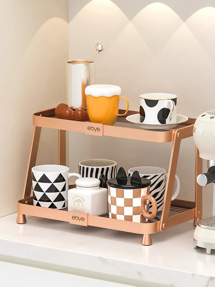 Khay Kệ Phòng Tắm Kệ Bàn Trang Điểm 2 Tầng Chống Nước Twinkle Waterproof Tiered Organizers-CẬU HAI HOME DECOR