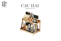 Khay Kệ Phòng Tắm Kệ Bàn Trang Điểm 2 Tầng Chống Nước Twinkle Waterproof Tiered Organizers-CẬU HAI HOME DECOR