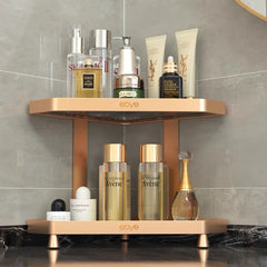 Khay Kệ Phòng Tắm Kệ Bàn Trang Điểm Góc 2 Tầng V Corner Waterproof Tiered Organizers-CẬU HAI HOME DECOR