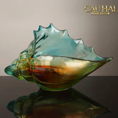 Khay Thuỷ Tinh Vỏ Ốc Arc-En-Ciel Shell Petit Handcrafted Decorative Trays 23.5 ×12.5-CẬU HAI HOME DECOR
