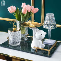 Khay Trang Trí Vân Đá Marble Premium Ss22-CẬU HAI HOME DECOR