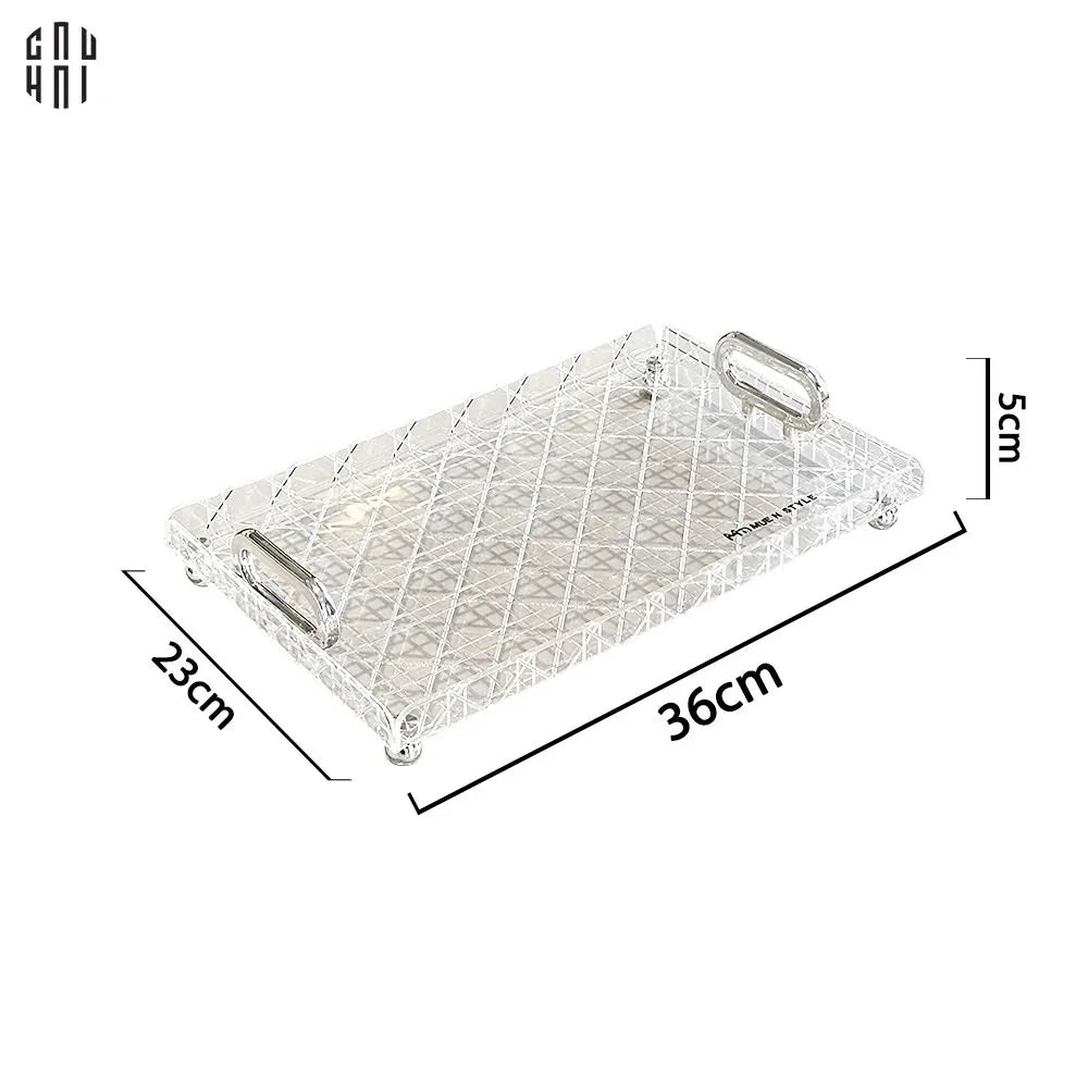 KHAY TRANG TRÍ WHITE D.O PATTERN-CẬU HAI HOME DECOR