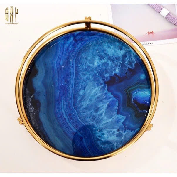 KHAY TRÒN BLUE OCEAN D38-CẬU HAI HOME DECOR