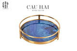Khay Tròn Blue Ocean D38-KHAY TRANG TRÍ-CẬU HAI HOME DECOR