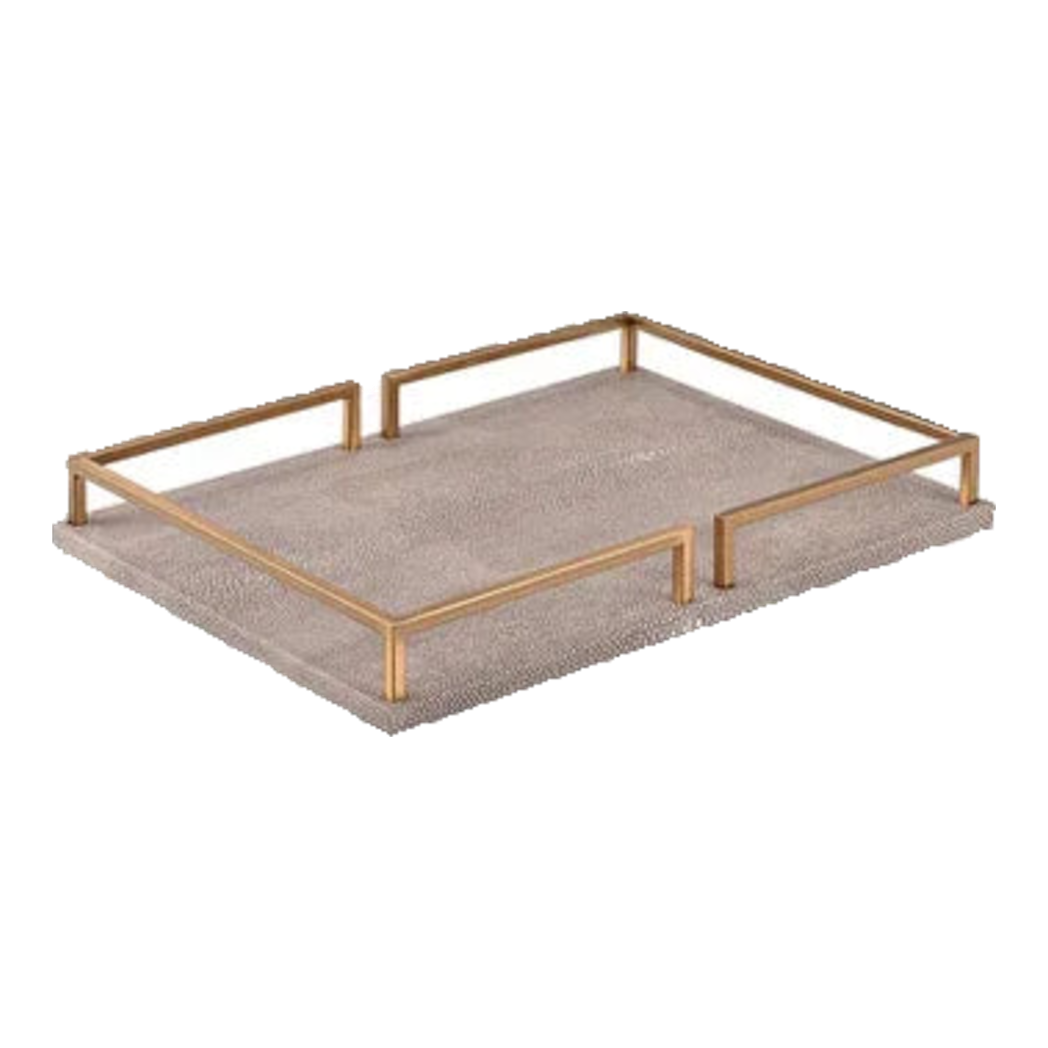 Maison Couture - Palais D'Ivoire Rectangular Leather Tray 30x40/25x35