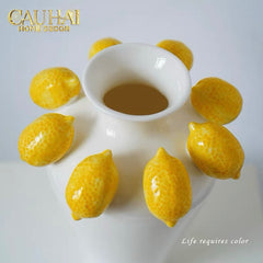 La Sicilia Royale - Bình Hoa Gốm Sứ Lemon Atelier Ivory 20x26-BÌNH HOA-CẬU HAI HOME DECOR