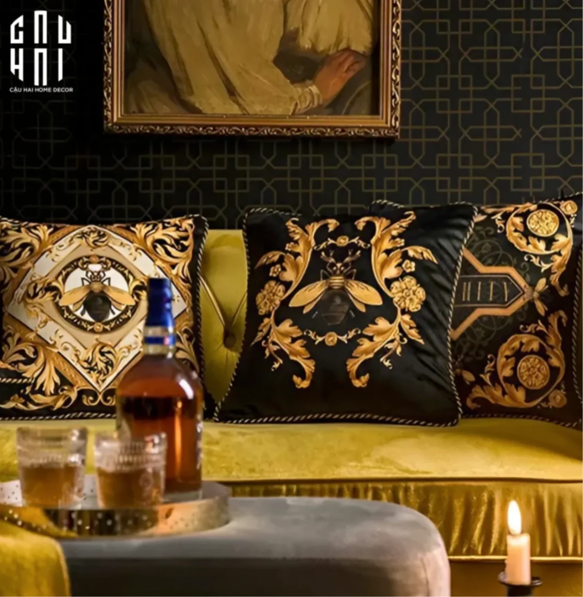 L’ATELIER DU CUSSON - VỎ GỐI NHUNG LUXURY LEGACY OF BAROQUE 45-CẬU HAI HOME DECOR