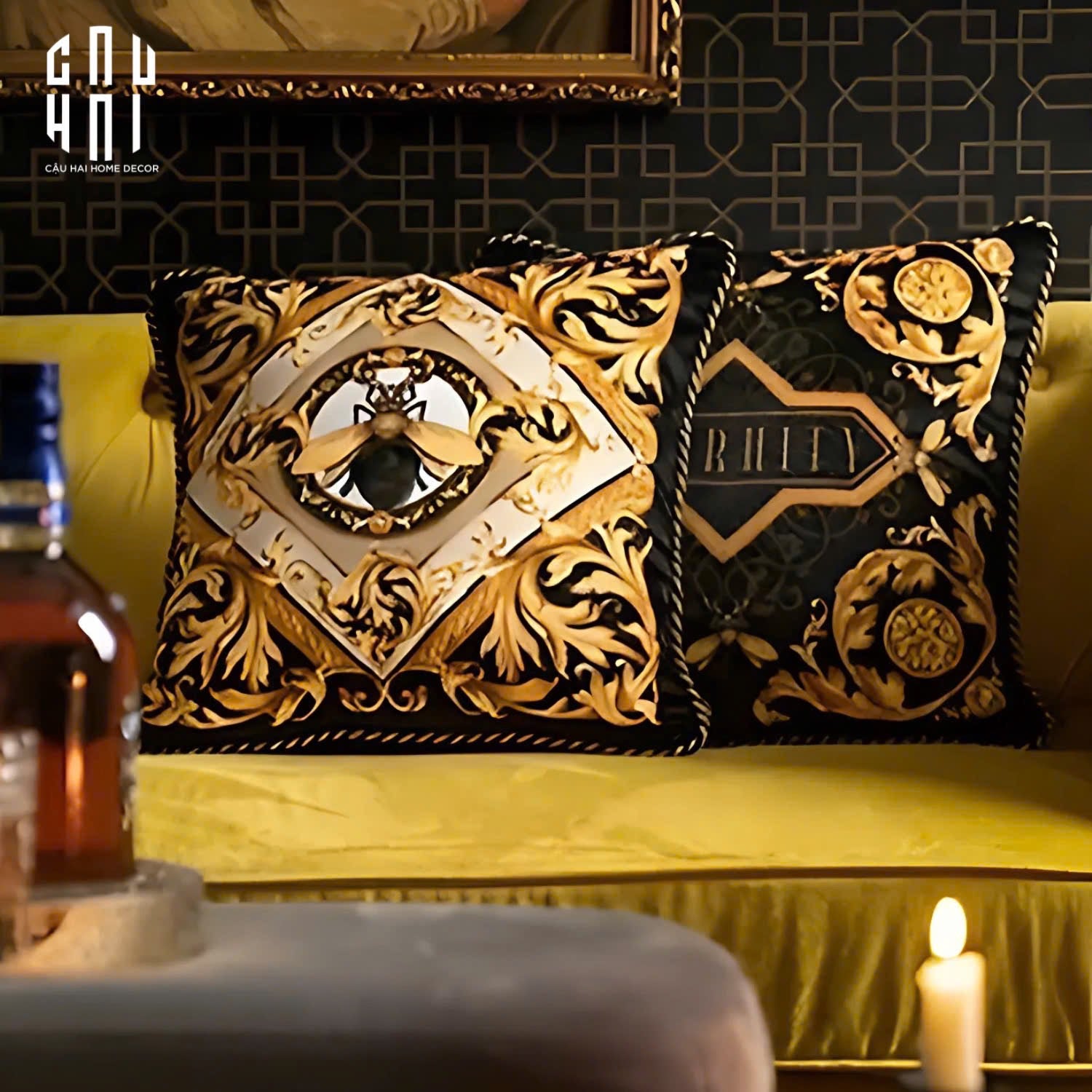 L’ATELIER DU CUSSON - VỎ GỐI NHUNG LUXURY LEGACY OF ROYALTY 45-CẬU HAI HOME DECOR