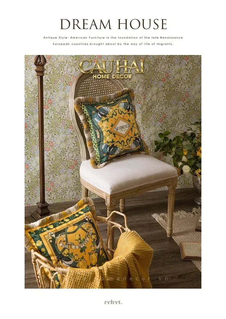 L’Atelier Du Cusson - Vỏ Gối Nhung Minh Hoàng D 30x50-VỎ GỐI-CẬU HAI HOME DECOR