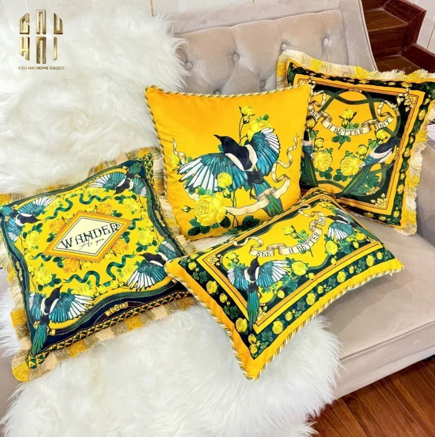 L’Atelier Du Cusson - Vỏ Gối Nhung Minh Hoàng D 30x50-CẬU HAI HOME DECOR