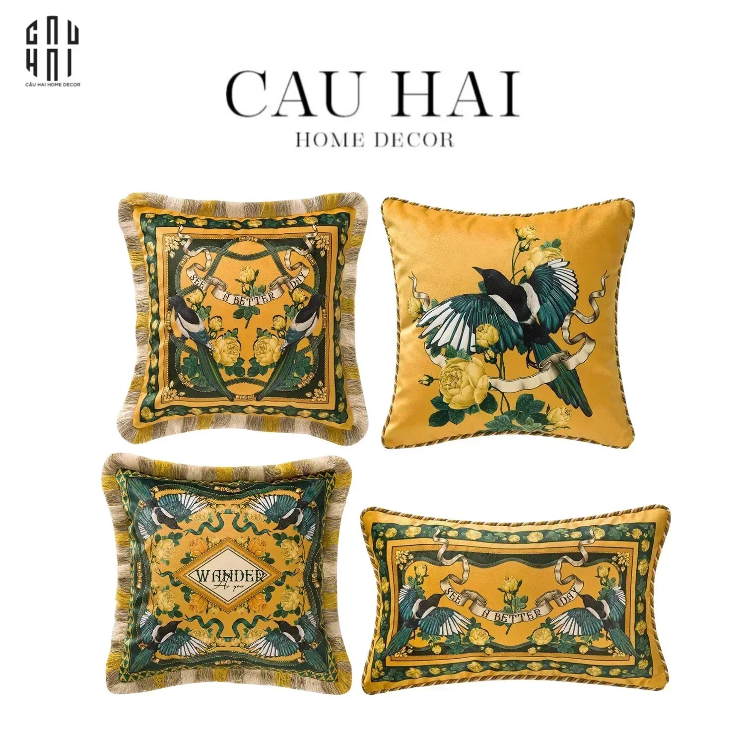 L’Atelier Du Cusson - Vỏ Gối Nhung Minh Hoàng D 30x50-CẬU HAI HOME DECOR