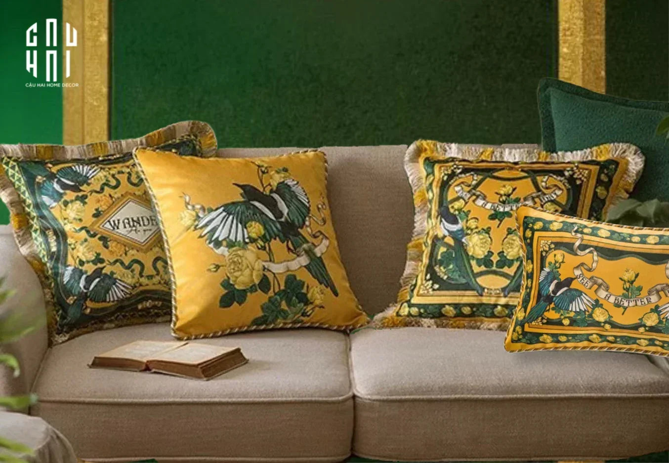 L’Atelier Du Cusson - Vỏ Gối Nhung Minh Hoàng D 30x50-CẬU HAI HOME DECOR