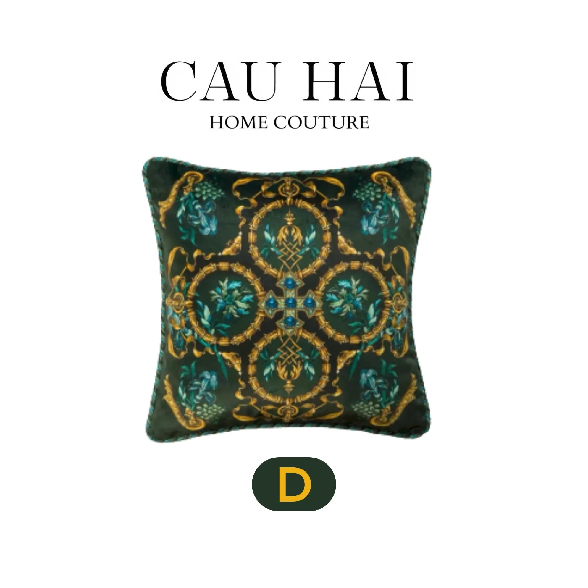 L’Atelier Du Cusson - Vỏ Gối Nhung Moonlight Flower Fw25-VỎ GỐI-CẬU HAI HOME DECOR