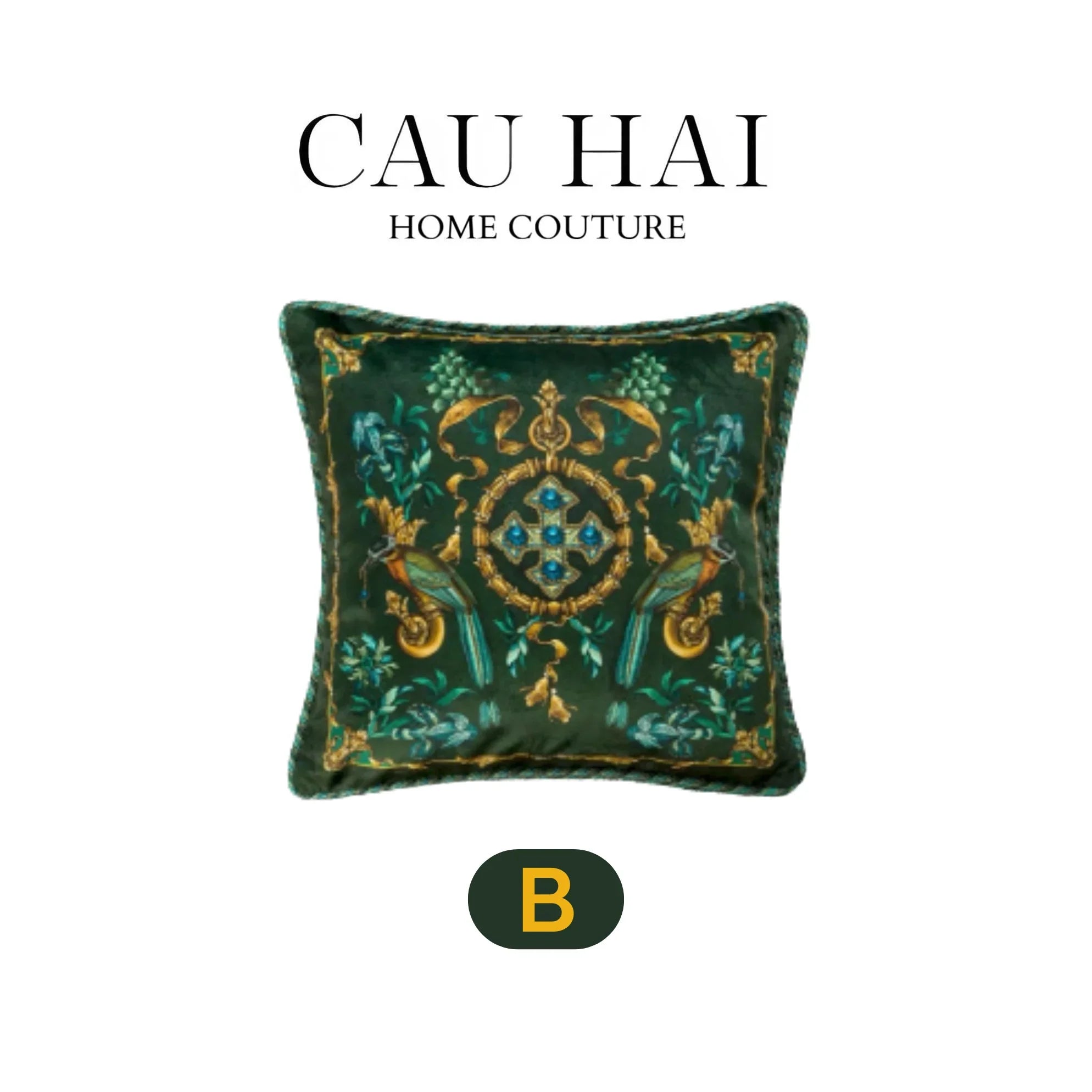 L’Atelier Du Cusson - Vỏ Gối Nhung Moonlight Flower Fw25-CẬU HAI HOME DECOR