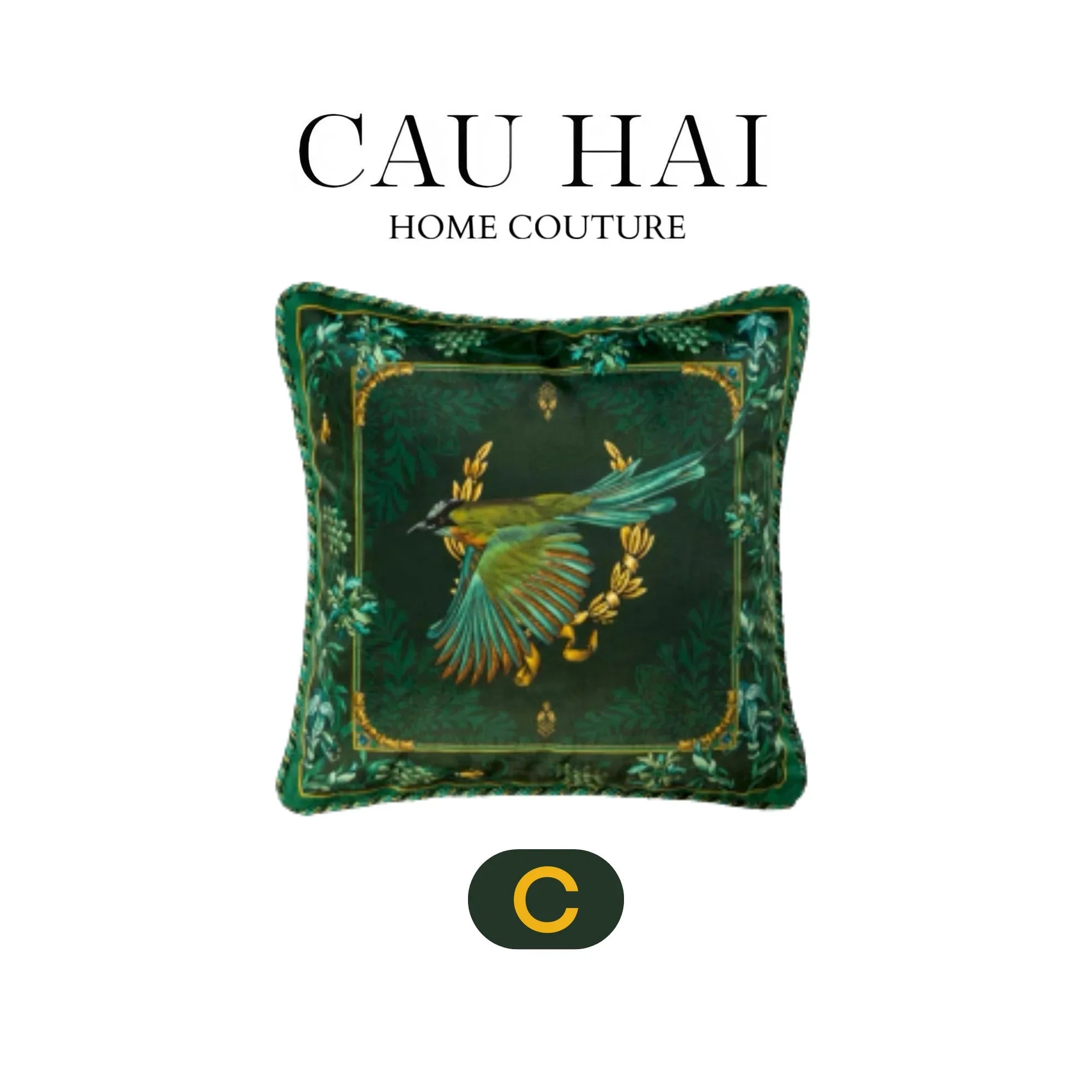 L’Atelier Du Cusson - Vỏ Gối Nhung Moonlight Flower Fw25-CẬU HAI HOME DECOR