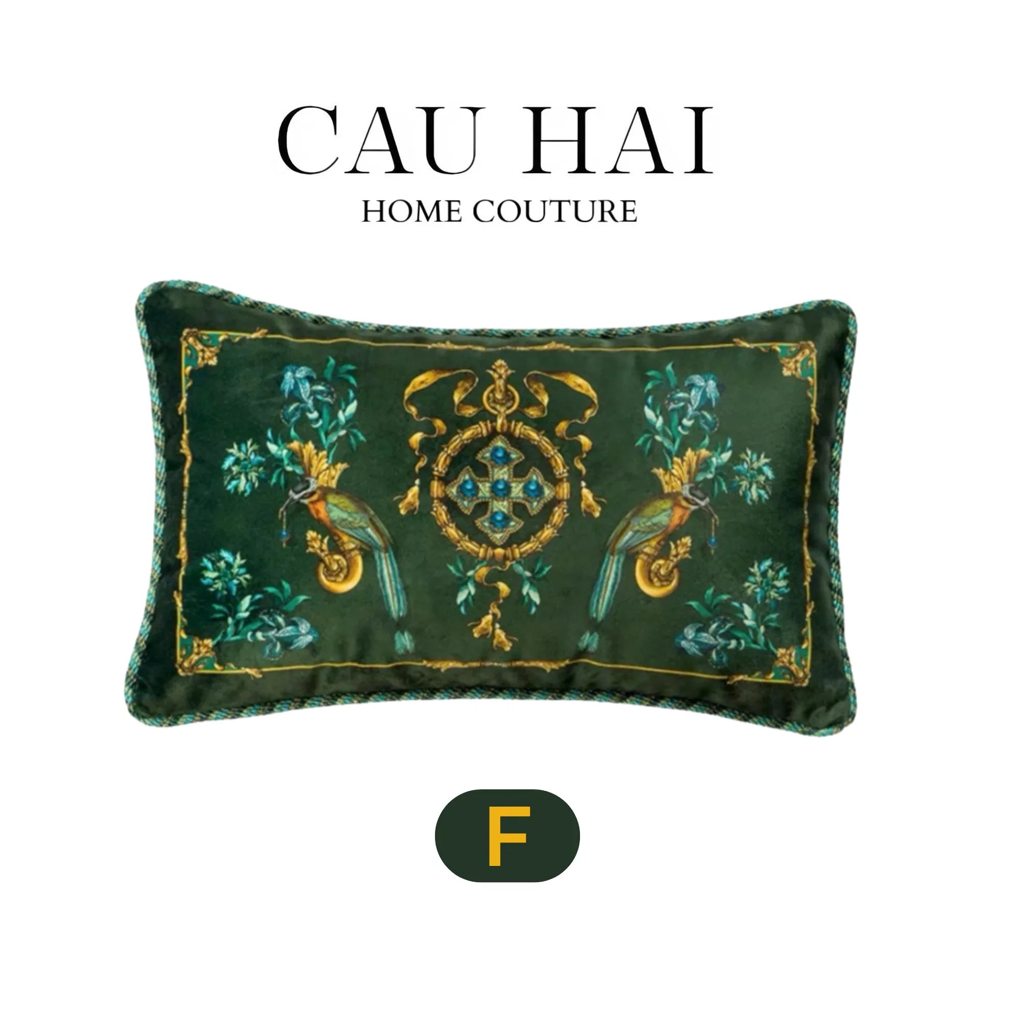 L’Atelier Du Cusson - Vỏ Gối Nhung Moonlight Flower Fw25-CẬU HAI HOME DECOR