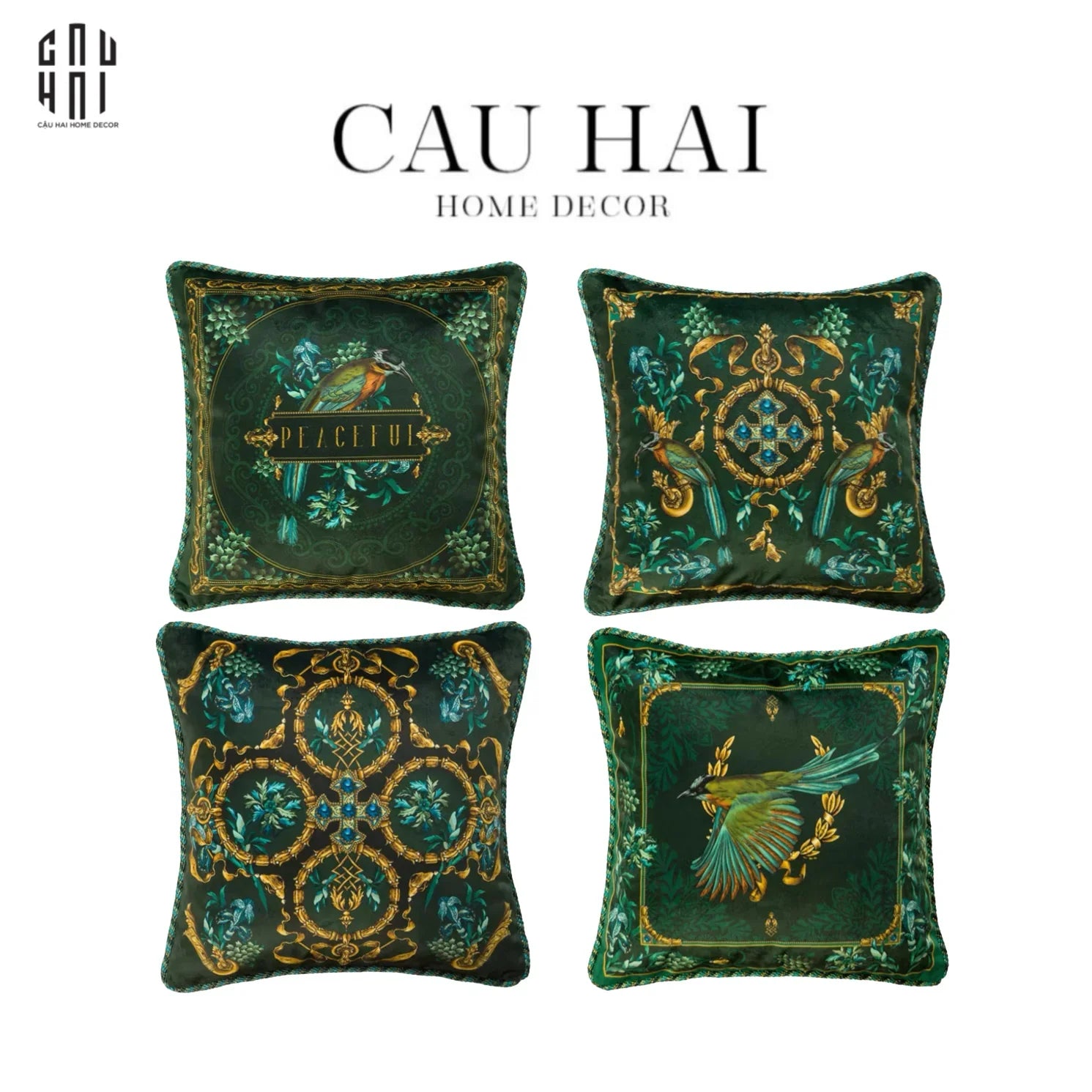 L’Atelier Du Cusson - Vỏ Gối Nhung Moonlight Flower Fw25-CẬU HAI HOME DECOR
