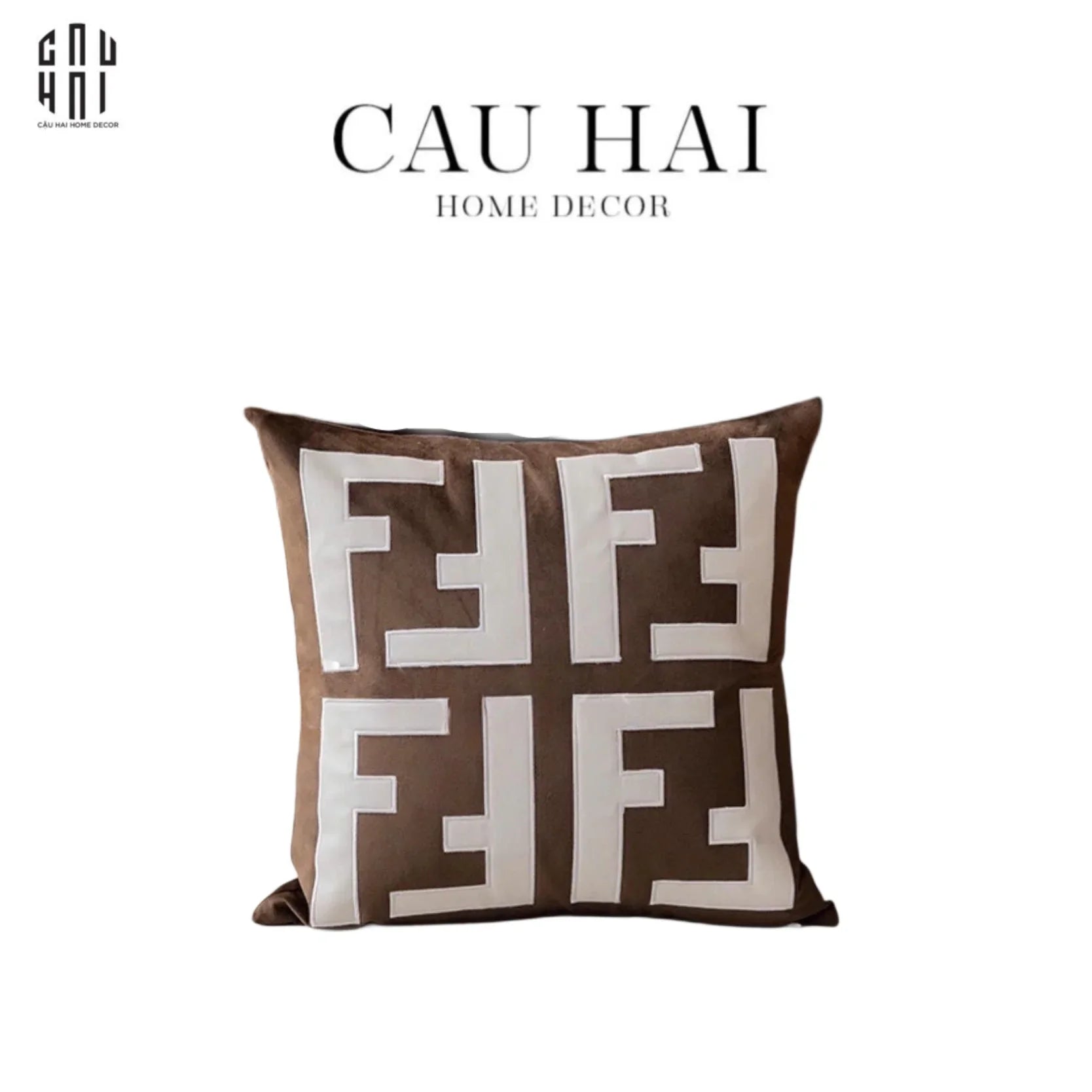 Les Cussins D’Élégance - Vỏ Gối Canvas Fancy Atélier 45-CẬU HAI HOME DECOR