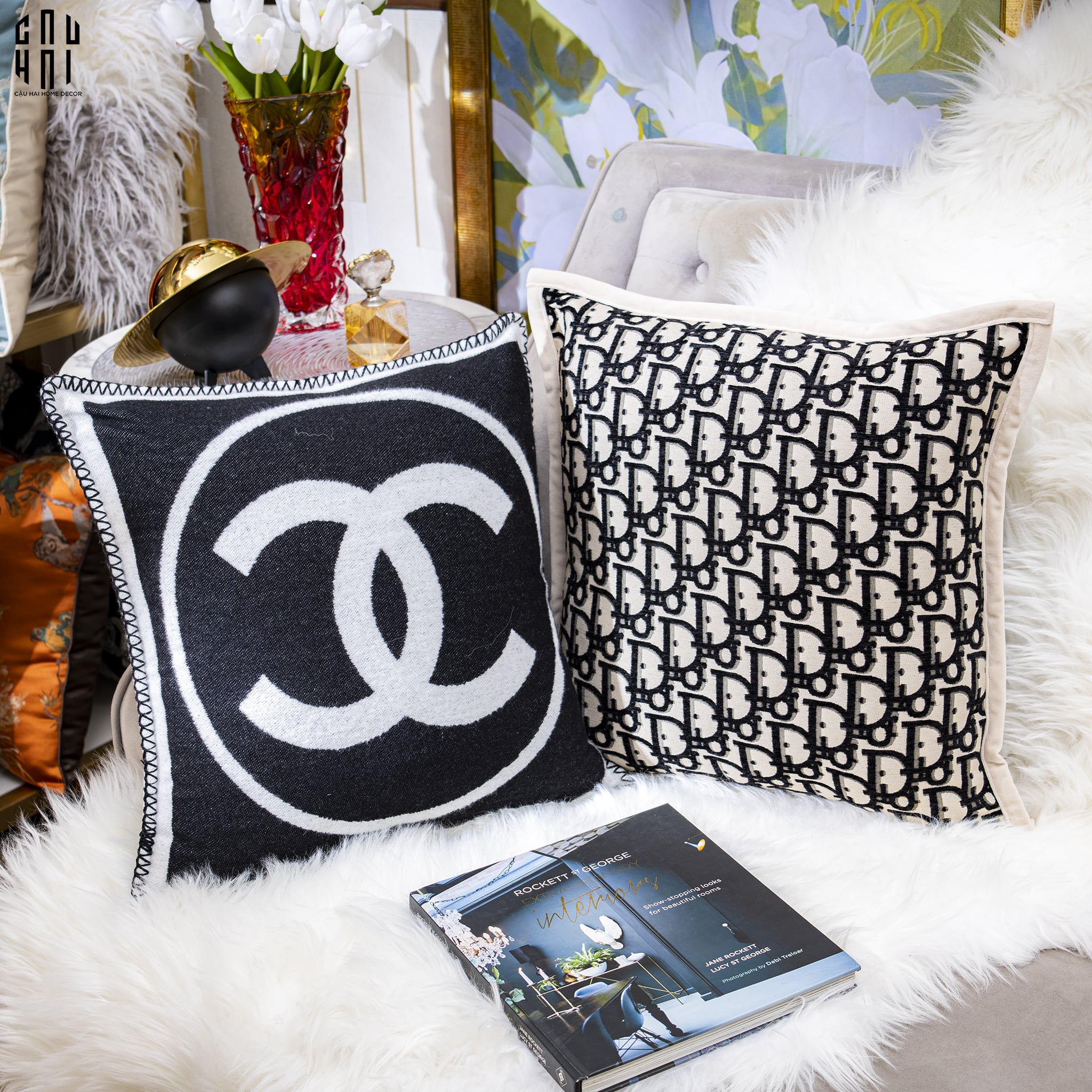 LES CUSSINS D’ÉLÉGANCE - VỎ GỐI TWEED COCO 45 SAVOIR-CẬU HAI HOME DECOR