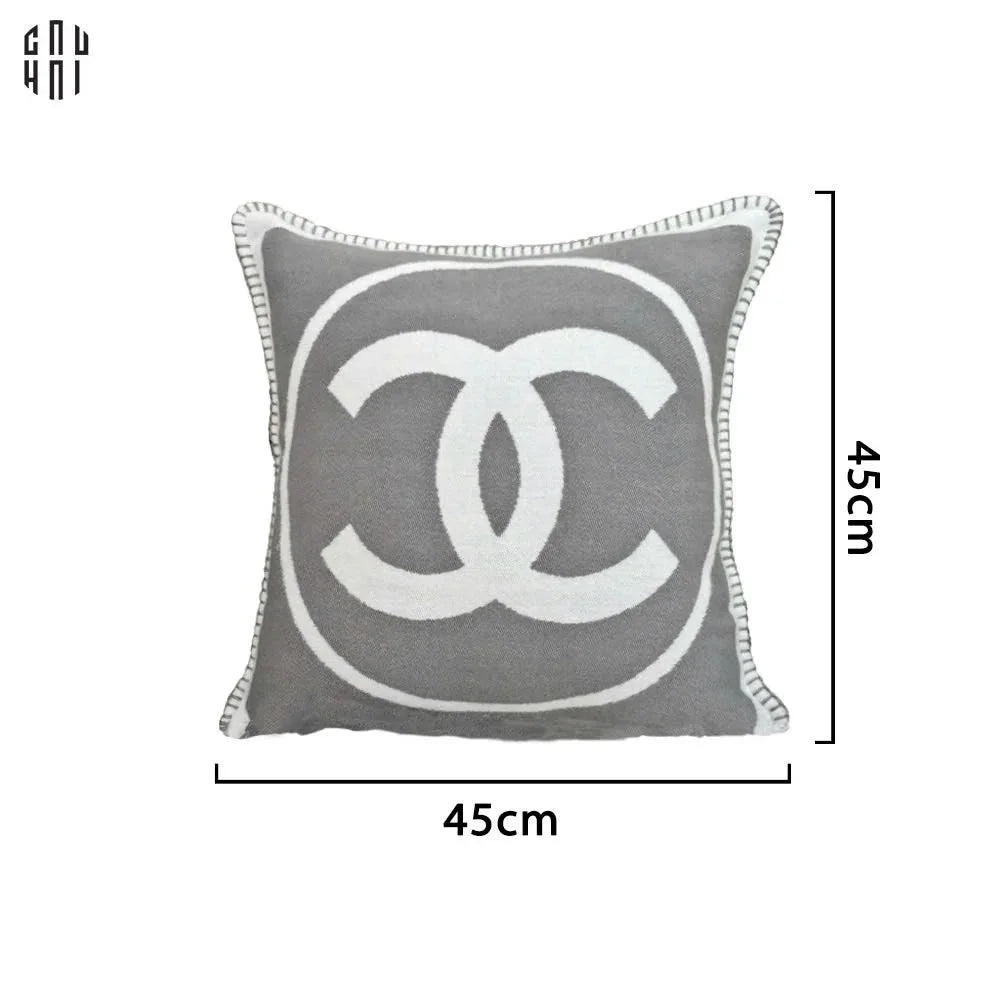 LES CUSSINS D’ÉLÉGANCE - VỎ GỐI TWEED COCO - GRAY 45.-CẬU HAI HOME DECOR
