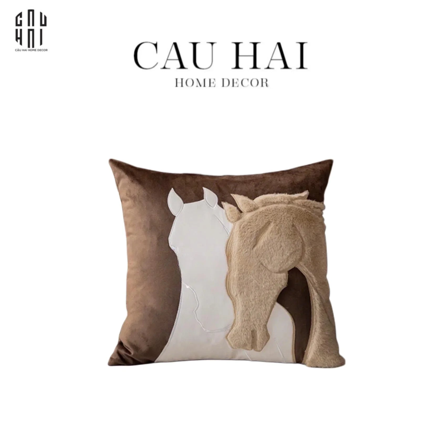 LES CUSSINS D’ÉLÉGANCE - VỎ GỐI VICTORIOUS HORSE-CẬU HAI HOME DECOR